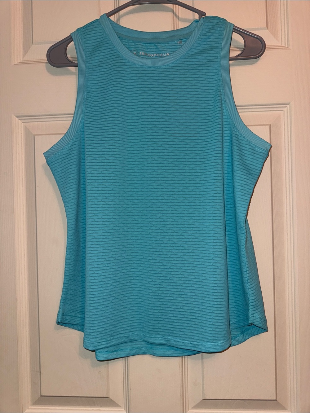 ZeroXposur Teal Performance Ribbed Tank Top